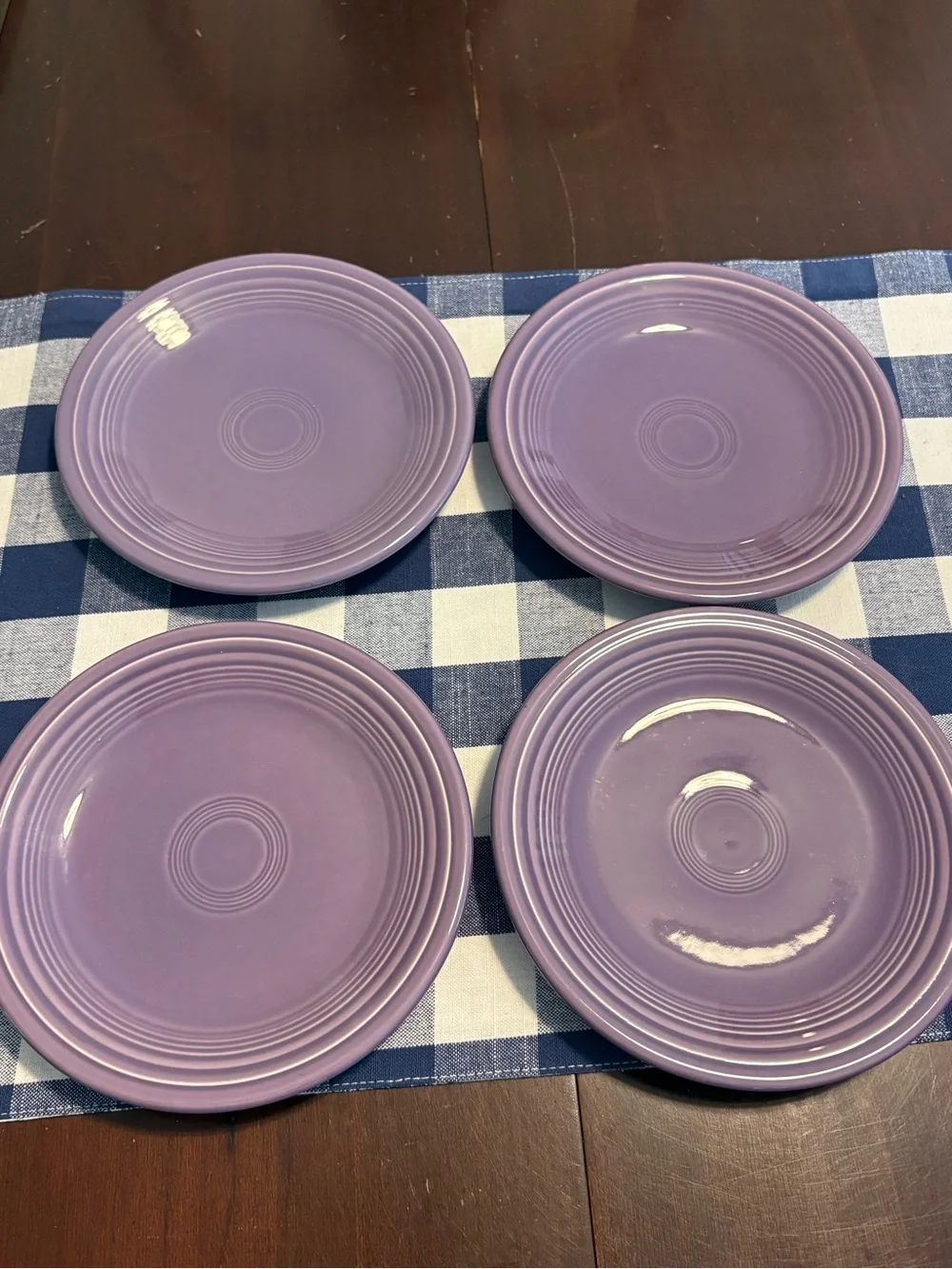 Fiesta Lilac salad plates, Fiestaware, set 4
